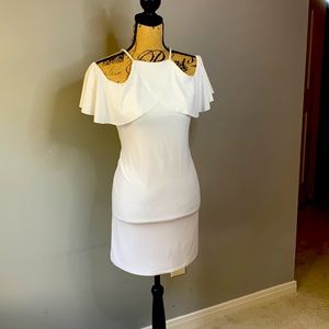 Cato White Flowy Summer Vacation Dress